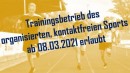 Kontaktfreies Training wieder möglich