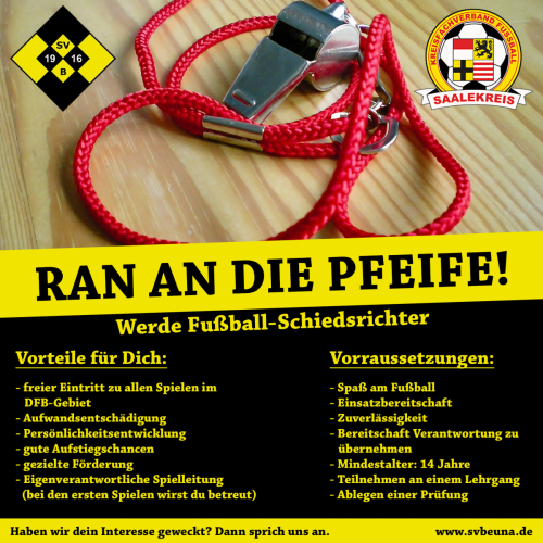 Wir suchen Schiedsrichter!